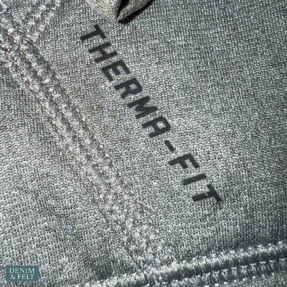 Nike Therma-Fit Swoosh Full Zip Hoodie Gray Men’s Medium Embroidered Logo NEW - Picture 8 of 9